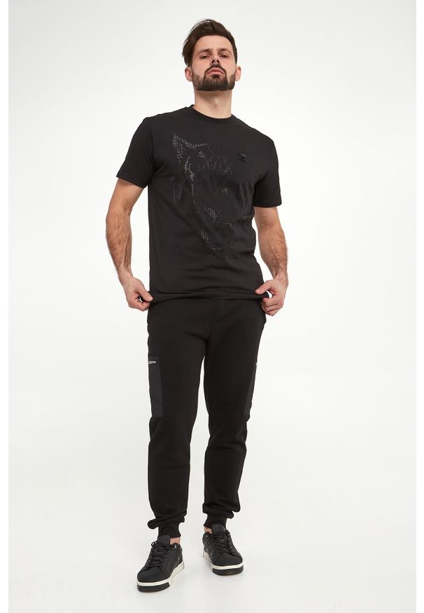 Plein Sport - T-shirt męski PLEIN SPORT. Styl: sportowy