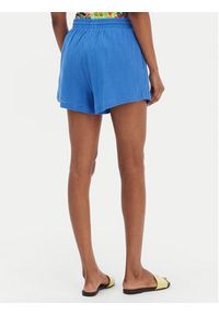 Seafolly Szorty materiałowe Crinkle 55429-SH Niebieski Regular Fit. Kolor: niebieski. Materiał: bawełna #4