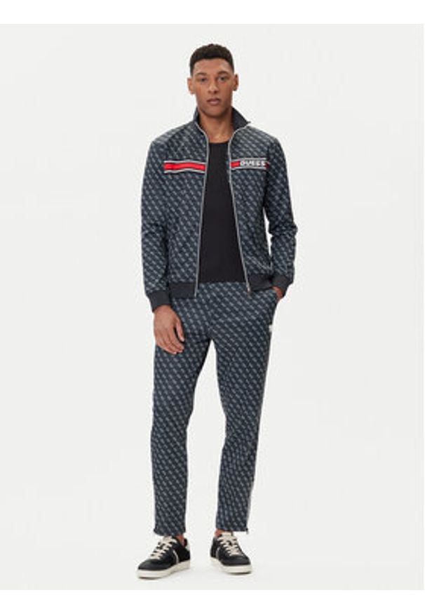 Guess Bluza Z2BQ06 K7122 Granatowy Regular Fit. Kolor: niebieski. Materiał: bawełna