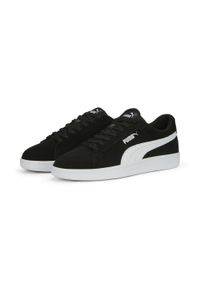 Puma - Buty do chodzenia męskie PUMA Smash 3.0. Kolor: czarny, biały, wielokolorowy. Materiał: guma, tkanina, zamsz, skóra. Sport: turystyka piesza