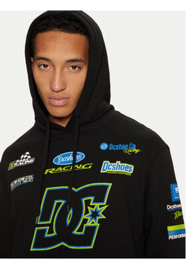 DC Shoes Bluza Racing ADYSF03130 Czarny Standard Fit. Kolor: czarny. Materiał: bawełna