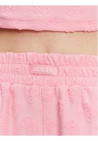 Guess Szorty sportowe V5GD16 KCT02 Różowy Regular Fit. Kolor: różowy. Materiał: syntetyk #3