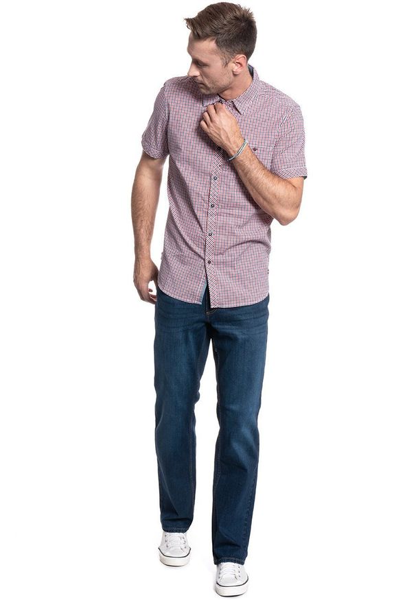 Mustang - MĘSKA KOSZULA MATERIAŁOWA MUSTANG COLLIN CHECK SHIRT 1009557 11735. Materiał: materiał
