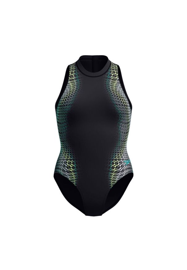 Damski kostium kąpielowy 1-częściowy Speedo Eco+ Placem Hydrasuit. Kolor: czarny