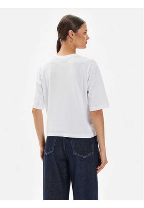 Guess T-Shirt Aurelie V4YI06 I3Z14 Biały Boxy Fit. Kolor: biały. Materiał: bawełna