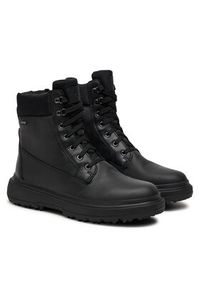 Geox Trapery D46XMB 08511 C9999 Czarny. Kolor: czarny. Materiał: skóra #7