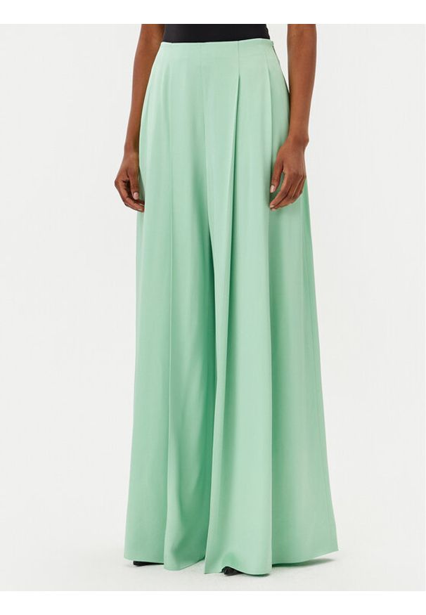 BOSS Spodnie palazzo Tetosa 50540618 Zielony Relaxed Fit. Kolor: zielony. Materiał: syntetyk