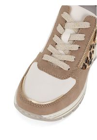 Rieker Sneakersy N8308-64 Beżowy. Kolor: beżowy. Materiał: skóra #7