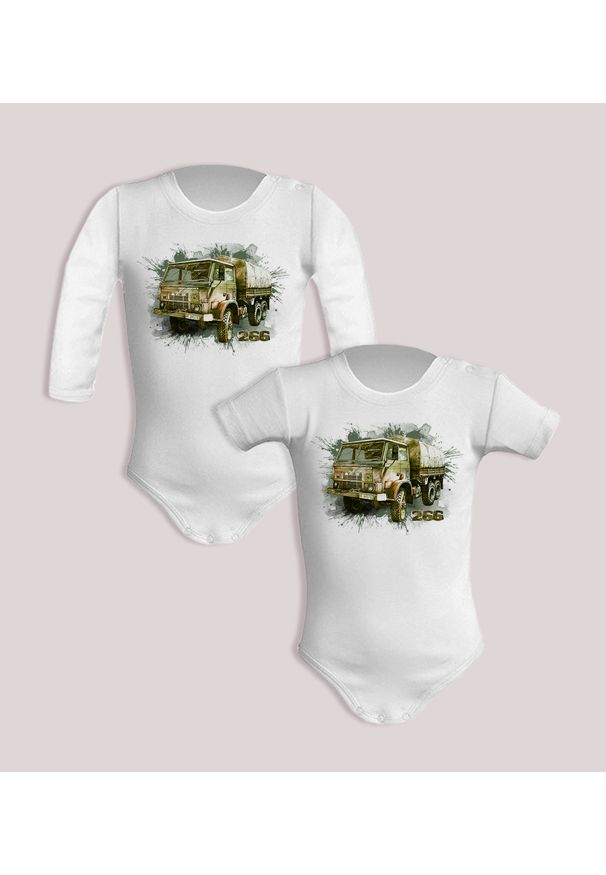 nikiniki - Star 266 — body (Rozmiar: 12M; Długość rękawa: długi; Rodzaj nadruku: Star 266). Materiał: bawełna. Wzór: nadruk