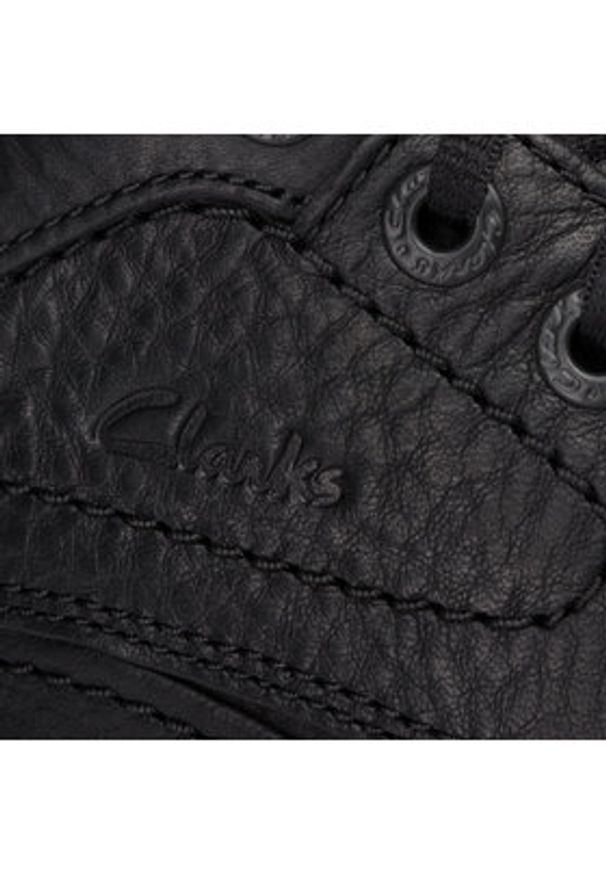 Clarks Półbuty Nature Three 203390087 Czarny. Kolor: czarny. Materiał: skóra