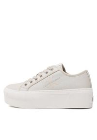 Calvin Klein Jeans Tenisówki Cupsole Flatform Ny Pearl Wn YW0YW01221 Beżowy. Kolor: beżowy. Materiał: materiał #5