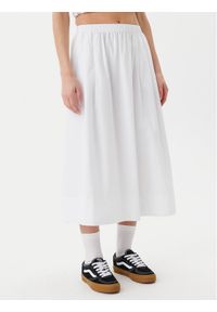 Vans Spódnica midi Francesca VN000M9R Biały Regular Fit. Kolor: biały. Materiał: bawełna