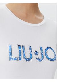 Liu Jo Beachwear T-Shirt VA5154 JS003 Biały Regular Fit. Kolor: biały. Materiał: bawełna #4