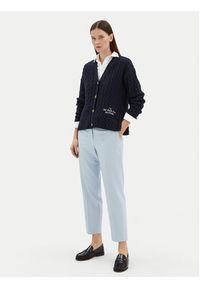 TOMMY HILFIGER - Tommy Hilfiger Spodnie materiałowe Core WW0WW39723 Błękitny Straight Fit. Kolor: niebieski. Materiał: syntetyk, wiskoza