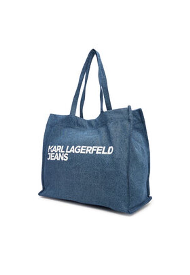 Karl Lagerfeld Jeans Torebka A3W50069 Niebieski. Kolor: niebieski