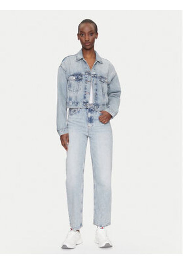 Tommy Jeans Jeansy Layla DW0DW20593 Niebieski Straight Fit. Kolor: niebieski