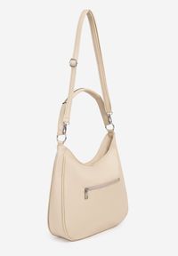 Born2be - Jasnobeżowa Torebka Typu Shopper Ozdobiona Frędzlami Felluria. Kolor: beżowy. Wzór: aplikacja. Dodatki: z frędzlami. Styl: biznesowy, klasyczny, elegancki, casual