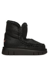 Mou Śniegowce MU.FW531002B Czarny. Kolor: czarny. Materiał: zamsz, skóra #1
