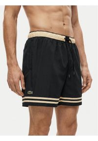 Lacoste Szorty kąpielowe MH2760 Granatowy Regular Fit. Kolor: niebieski. Materiał: syntetyk #1