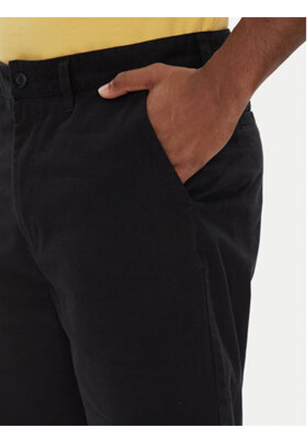 DC Shoes Szorty materiałowe Worker Relaxed ADYWS03087 Czarny Regular Fit. Kolor: czarny. Materiał: bawełna