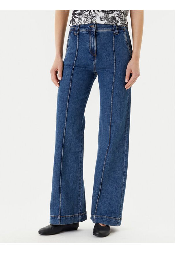 United Colors of Benetton - United Colors Of Benetton Jeansy 4W8CDE02F Niebieski Flare Fit. Kolor: niebieski