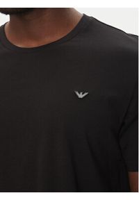 Emporio Armani T-Shirt EM000574 AF12331 UC001 Czarny Regular Fit. Kolor: czarny. Materiał: bawełna #4