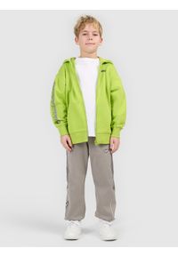 4f - 4F Bluza dresowa loose z kapturem chłopięca - zielona 134/140 (8-10 lat). Typ kołnierza: kaptur. Kolor: zielony. Materiał: dresówka. Sezon: lato. Styl: klasyczny #2