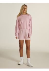 4f - 4F Bluza loose z modalem damska 4F x Anna Lewandowska - różowa XS. Okazja: na co dzień. Kolor: różowy. Materiał: tkanina, materiał. Styl: casual, sportowy #2