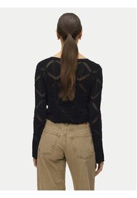 Vero Moda Kardigan Lola 10337188 Czarny Regular Fit. Kolor: czarny. Materiał: bawełna #5