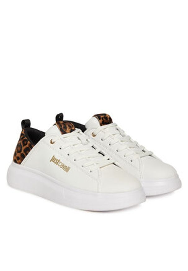 Just Cavalli Sneakersy 79RA3SB7 ZPB58 Biały. Kolor: biały. Materiał: skóra