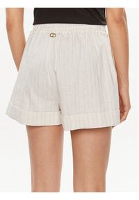 TwinSet - TWINSET Szorty materiałowe 241TT2223 Biały Loose Fit. Kolor: biały. Materiał: bawełna #3