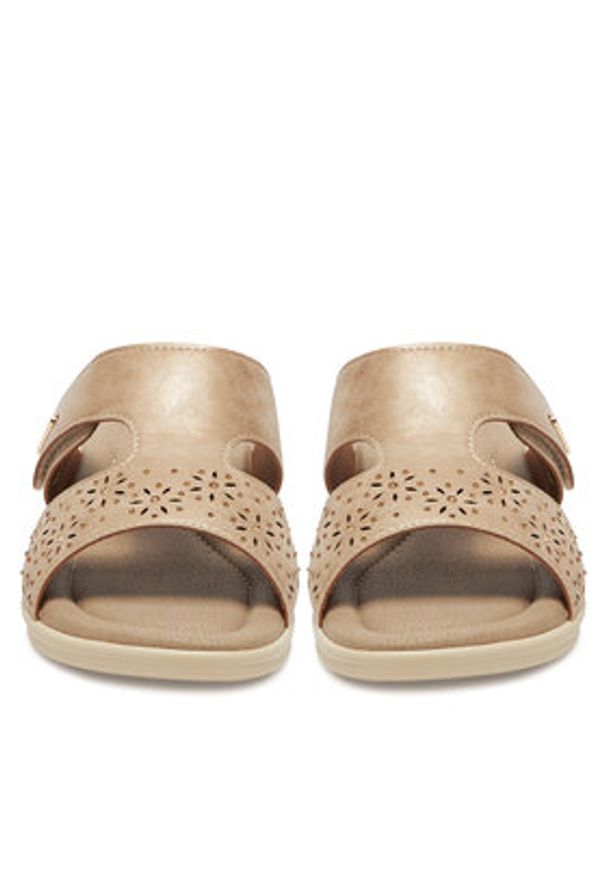 Go Soft Klapki LAH3T9092-5 Beżowy. Kolor: beżowy. Materiał: materiał