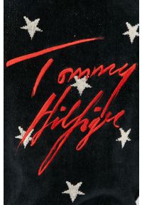 TOMMY HILFIGER - Tommy Hilfiger - Szlafrok. Kolor: niebieski. Materiał: bawełna, materiał, dzianina #4