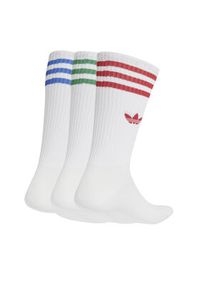 Adidas - adidas Zestaw 3 par wysokich skarpet unisex High Crew JJ1984 Biały. Kolor: biały. Materiał: bawełna, materiał #3