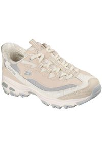 skechers - Buty sportowe damskie Skechers D Lites smooth Nostalgia. Kolor: beżowy. Materiał: skóra, materiał. Sport: fitness #1