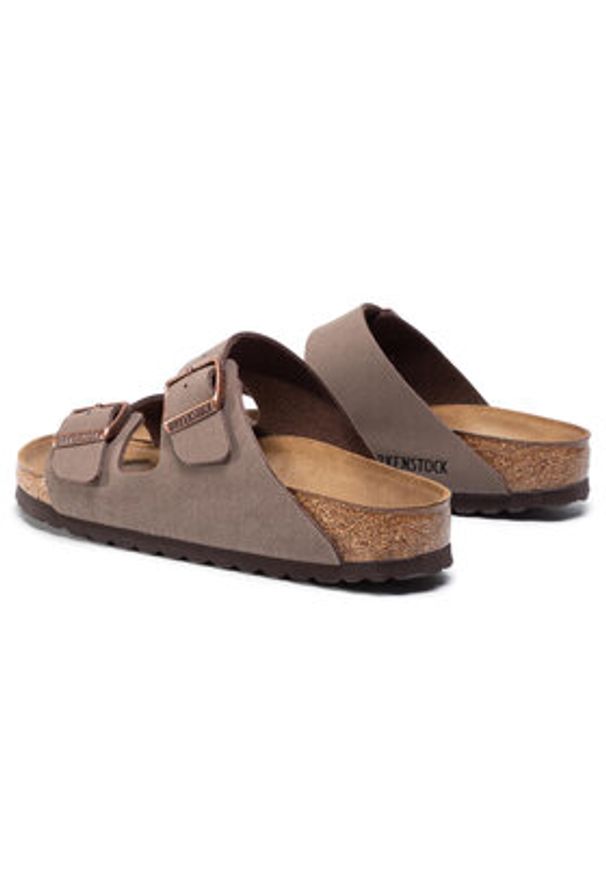 Birkenstock Klapki Arizona Birko-Flor 0151183 Brązowy. Kolor: brązowy. Materiał: skóra