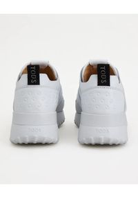TOD'S - Białe skórzane sneakersy. Nosek buta: okrągły. Kolor: biały. Materiał: skóra #6