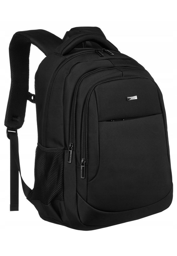 Plecak na laptopa Peterson PTN 63103-M1 czarny. Kolor: czarny. Materiał: materiał, poliester