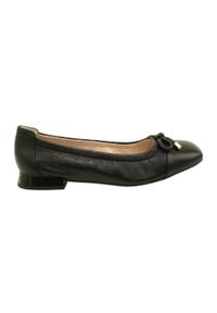 Caprice baleriny buty damskie 9-22104-20 040 Czarne. Kolor: czarny. Materiał: skóra. Szerokość cholewki: normalna. Styl: klasyczny #2