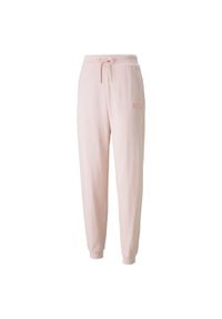 Puma Spodnie Her High Waist 58952836. Stan: podwyższony. Kolor: różowy. Materiał: materiał, bawełna. Długość: długie