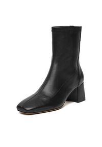 Nine West Botki CEO-ASALA-01 Czarny. Kolor: czarny. Materiał: skóra, materiał #6