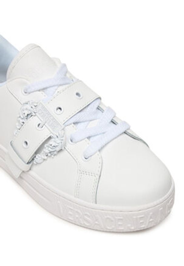 Versace Jeans Couture Sneakersy 80VA3SK9 ZPB75 3 Biały. Kolor: biały. Materiał: skóra