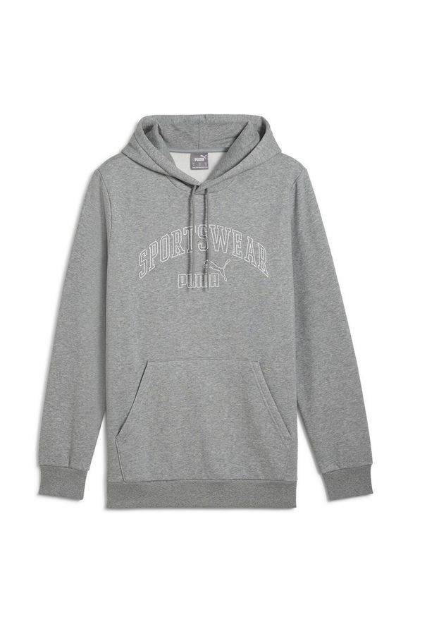 Puma - Damska Bluza Z Kapturem Ess+ Lab Z Gradientowym Logo. Typ kołnierza: kaptur. Kolor: brązowy. Wzór: gradientowy
