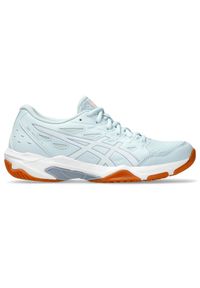 Damskie buty halowe Asics Gel-Rocket 11. Zapięcie: sznurówki. Kolor: wielokolorowy, szary, biały. Materiał: tkanina, materiał, syntetyk. Szerokość cholewki: normalna. Sport: piłka ręczna #1