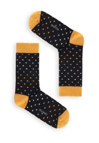 Volcano - Skarpety męskie w kropki A-PIT. Materiał: materiał. Wzór: kropki #1