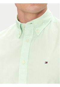 TOMMY HILFIGER - Tommy Hilfiger Koszula MW0MW37550 Zielony Regular Fit. Kolor: zielony. Materiał: bawełna #3