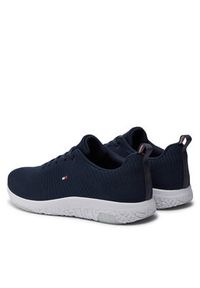 TOMMY HILFIGER - Tommy Hilfiger Sneakersy Corporate Knit Rib Runner FM0FM02838 Granatowy. Kolor: niebieski. Materiał: materiał #2