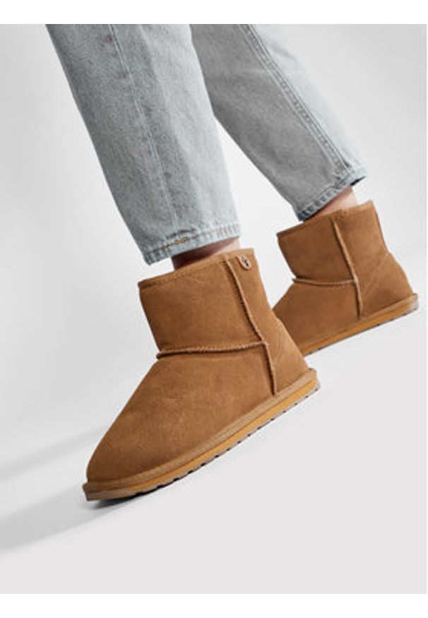 EMU Australia Śniegowce Wallaby Mini Teens T10103 Brązowy. Kolor: brązowy. Materiał: skóra