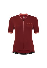 ROGELLI - Koszulka rowerowa damska Rogelli Essential. Kolor: czerwony, brązowy, pomarańczowy, wielokolorowy