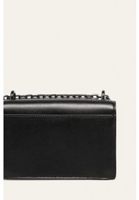 Karl Lagerfeld Torebka skórzana kolor czarny. Kolor: czarny. Materiał: skórzane. Rodzaj torebki: na ramię #3